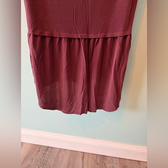 MOTE Women's Blouse Bluch Sleeveless Tunic Shirt Size Medium High Low Hem - Picture 6 of 6